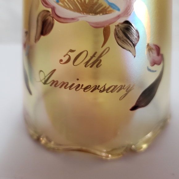 Fenton 50th anniversary amber bell - Picture 7 of 10